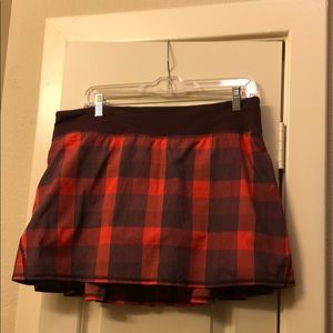 Lululemon Yama Check Flaming Tomato Size 10 Tall